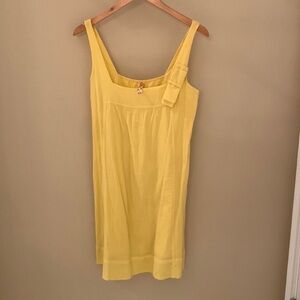 Anthropology yellow dress